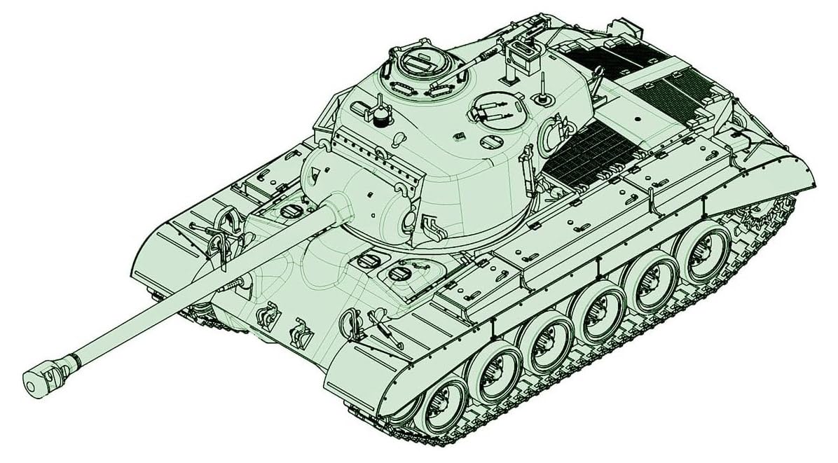 Trumpeter 1:72 - US M26 with 90mm T15E2M2