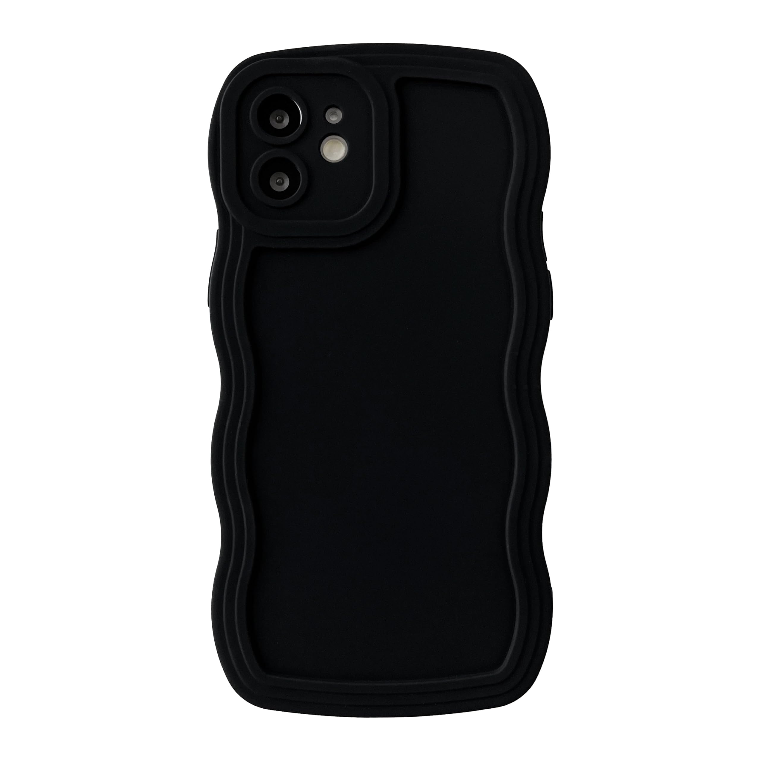 Caseative for iPhone 12 Case,Solid Color Curly Wave