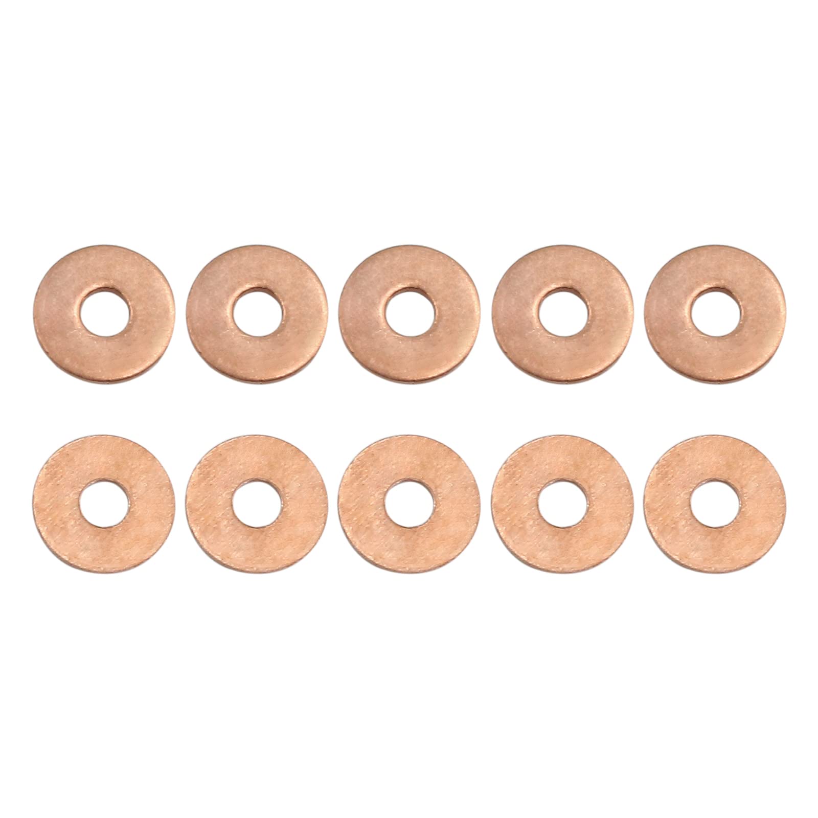 DTGN 4mmx12mmx1mm(IDxODxT) Flat Copper Sealing Washers - 20Pack - Good for Industrial Machinery M4 Screws - Copper Flat Ring Gaskets