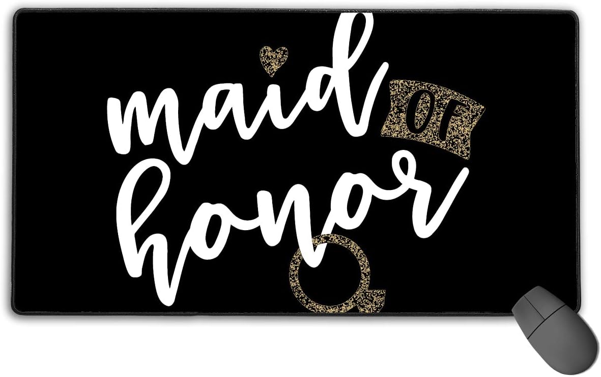 Maid of Honor Large Sizehigh Non-Slip Rubber Base PC Gaming Mouse Mat (15.7"X 29.5")