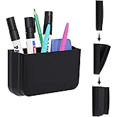 Magnetic Foldable Pen Holder, Magnetic Dry Erase Marker Pencil Holder, Strong Magnet Remote Holder Storage Organizer for Offi