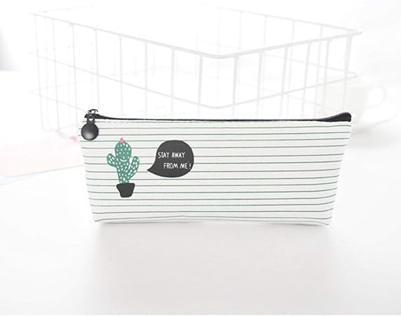 EVENN - Estuche de tela para lápices con diseño de cactus de tela