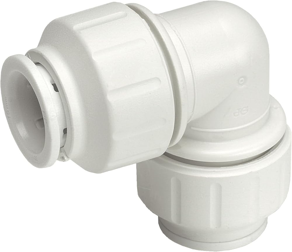 Speedfit 22mm to 15mm Reducing Elbow Push-Fit Plumbing Connector