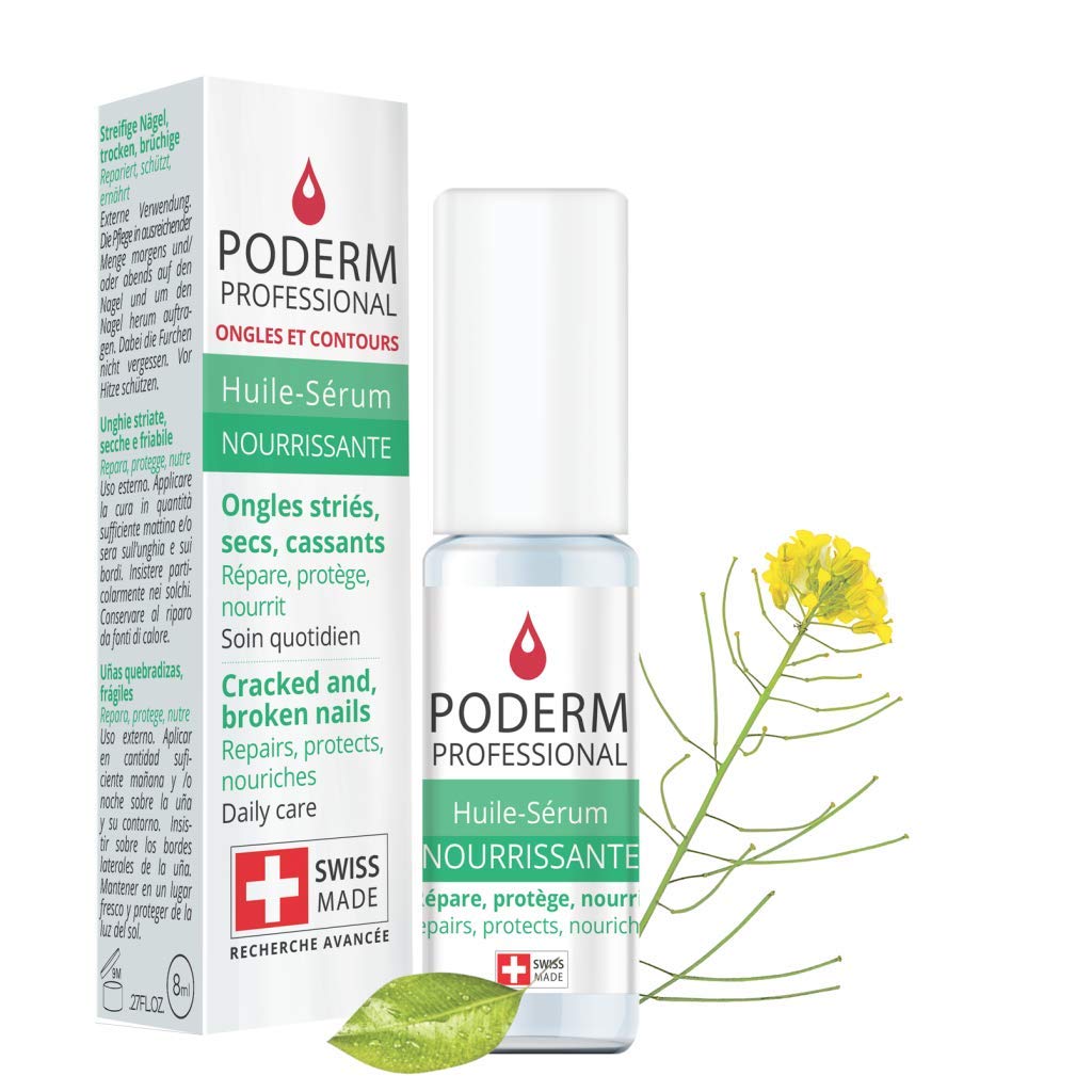 DRY, CRACKED AND BROKEN NAILS. REPAIRS, PROTECTS, NOURISHES. Natural, easy, fast treatment for hands and feet using exceptional Swiss plants and essential oils (organic lemon and cinnamon). : Beauty