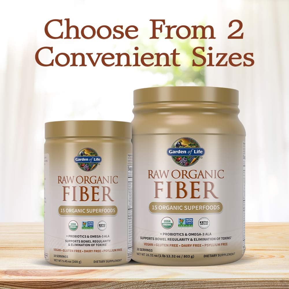 Garden of Life Raw Organic Superfood Fiber for Constipation Relief, 1.77 lbs (803g) Powder: Health & Personal Care