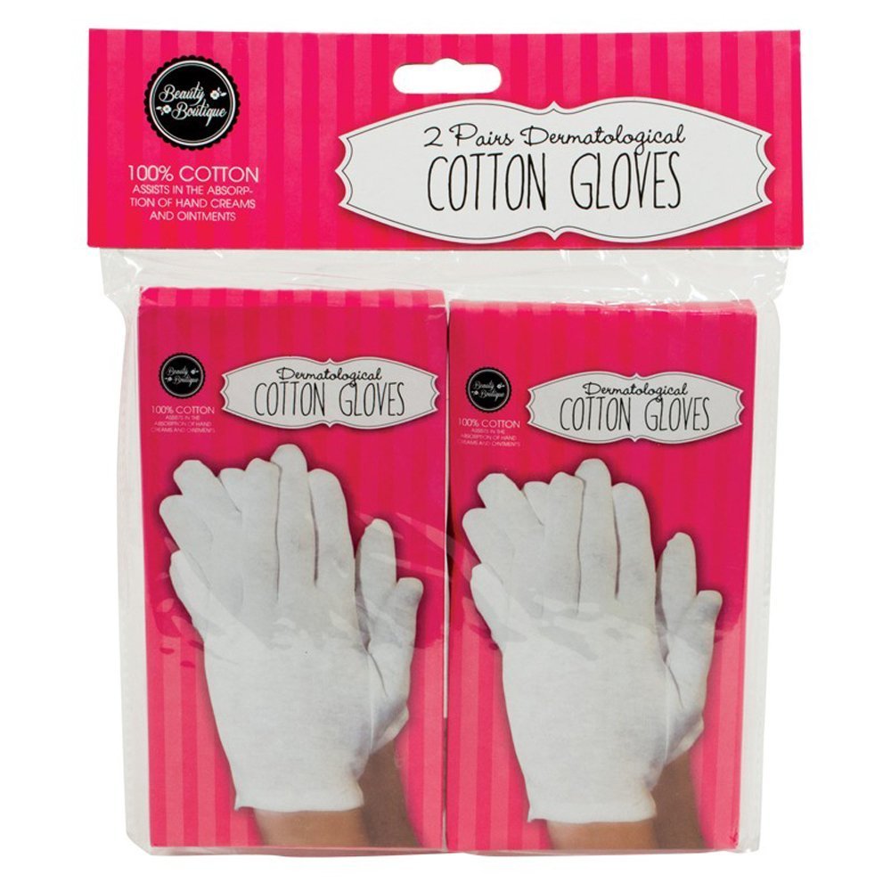 lovebeauty 100% Cotton Dermatological Gloves, Size S, For Dry Skin