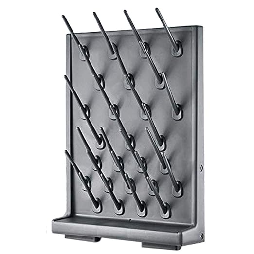 YTFLOT Drying Rack 27 Pegs Lab Supply Pegboard Benchtop/WallMount