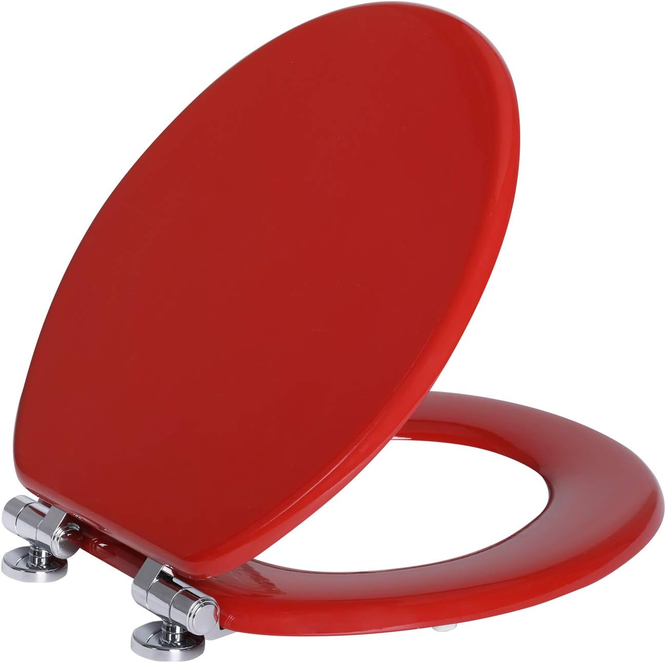 Angel Shield Toilet Seat with Zinc Alloy Hinges QuietClose Quick