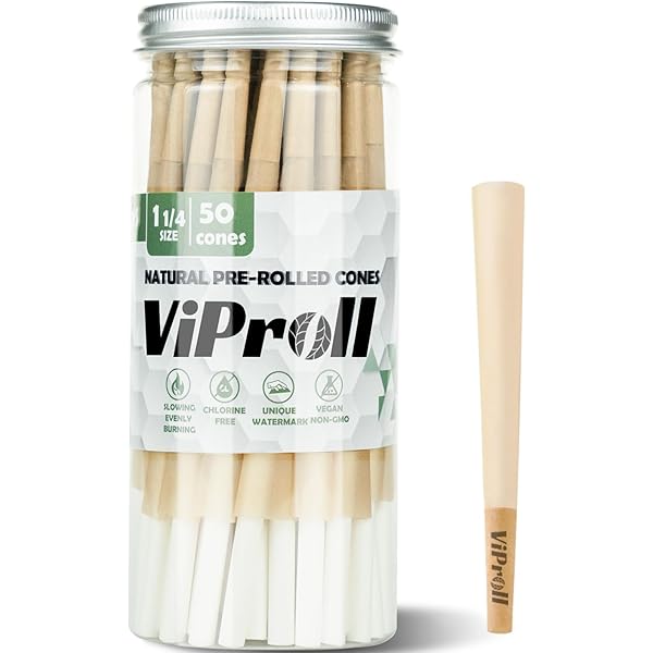 LaSyL King Size Pre Rolled Cones - 50 Pack 4.3inch/109mm Cones With Filter Tips & Packing Tubes