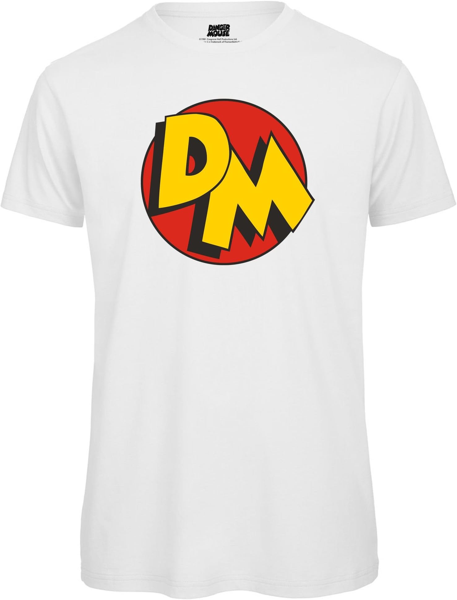 Danger MouseDM Icon Mens T-Shirt (White, Large)