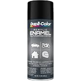 Dupli-Color Multi-Purpose Enamel, Flat, Black, 12 oz
