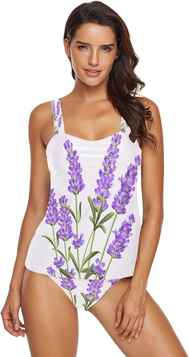 purple tankini swimsuit