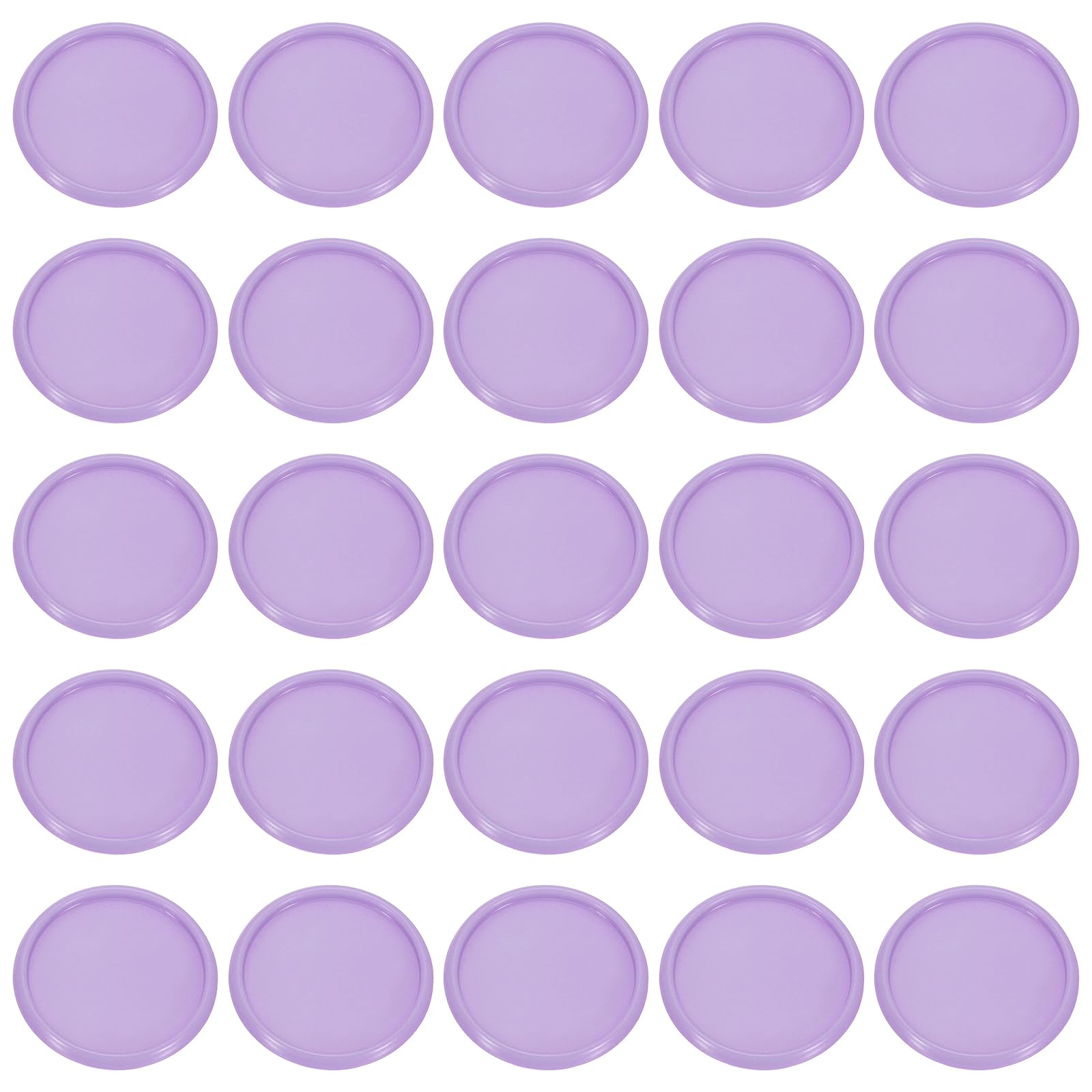 PATIKIL 35mm 1-1/2" Purple Plastic Round Book Binding Discs, 55 Pcs Discbound Expansion Discs Plating Round Binder Rings for DIY Notebook Planner