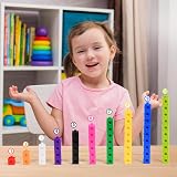 HOTUT 100 Pcs Maths Cubes with 10 Colours Linking Blocks 2 cm view 8