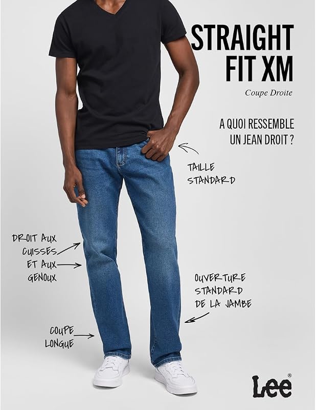 - Jean Homme - Coupe Droite Regular - Extreme Motion - General