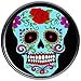 Body Candy Stainless Steel Flowering Blue Sugar Skull Tragus Cartilage Earring 16 Gauge 1/4
