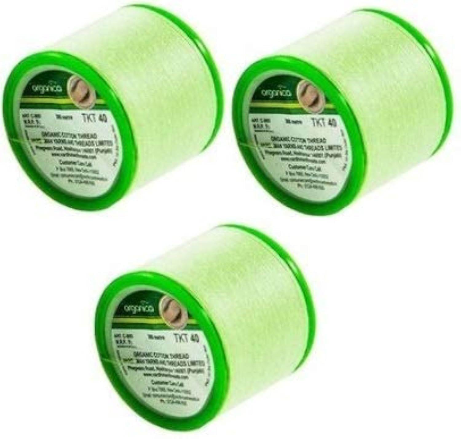 Organica 3 Spools Organic Cotton Facial Hair Removal Thread