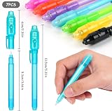 OFFCUP Invisible Ink Pen 7pcs UV Light Secret Message Spy Pens Set view 2