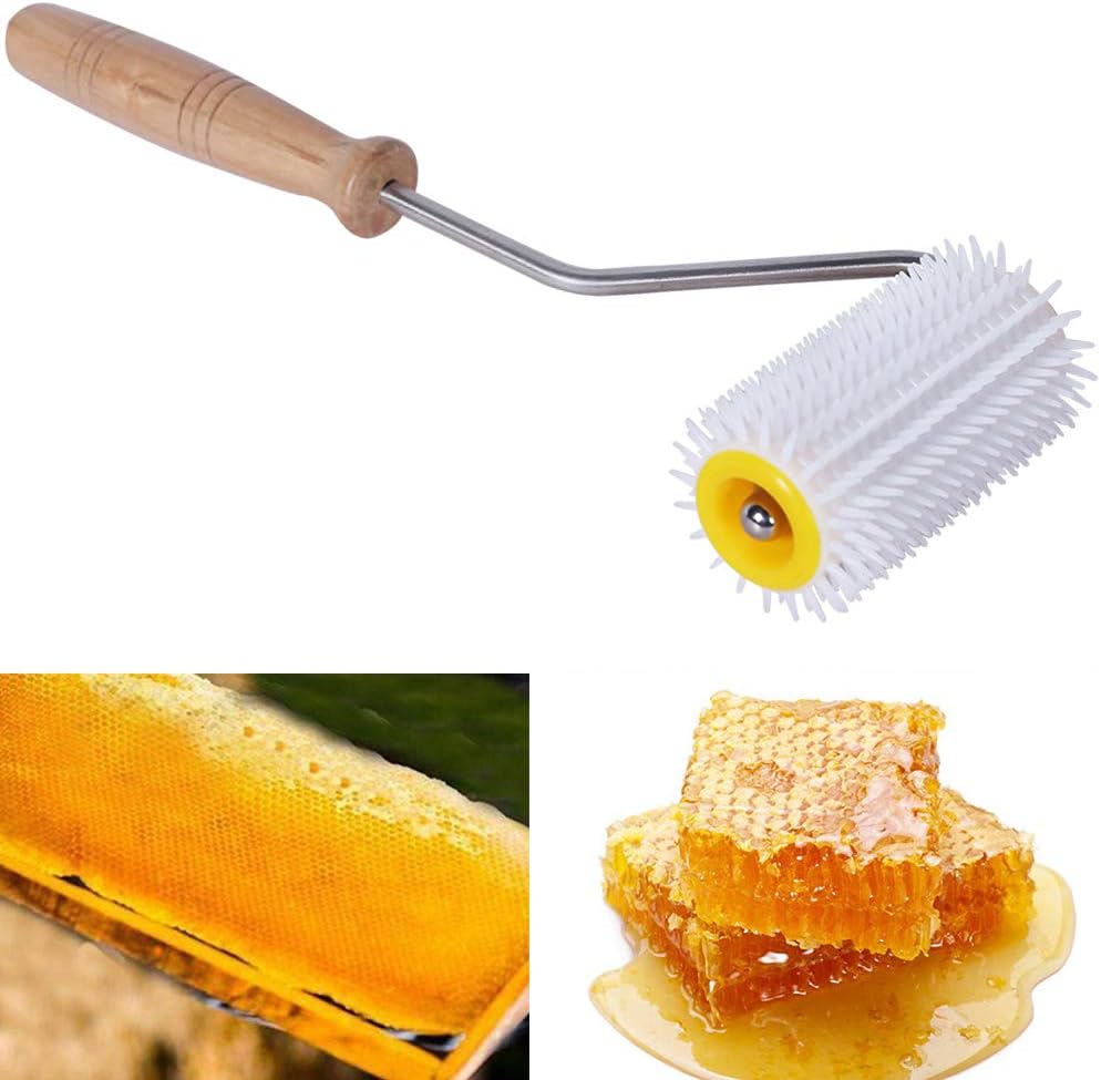 THE BEST DAY Bee Uncapping Roller Honey Extracting Tool Beekeeping Equipment Wheel Bee Comb Extracting Dense Needle Roller