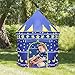 Matney Kids Playhouse Castle Tent — Includes Portable Carry Bag and Foldable for Travel, Indoor/Outdoor, Great for Backyard, Play Areas, etc (Blue)