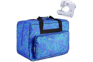 JanTeelGO Sewing Machine Carrying Case Tote Bag, Nylon Carry Bag, Padded Storage Cover Carrying Case with Pockets and Handles, Suitable for Most Standard Singer, Brother, Janome