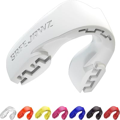 SAFEJAWZ Mouthguard Slim Fit Adults Juniors with Case – JawSecure Anti-Gag
