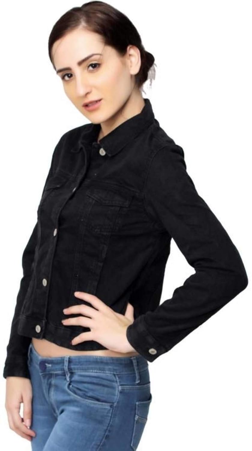 c.cozami full sleeves solid women denim jacket