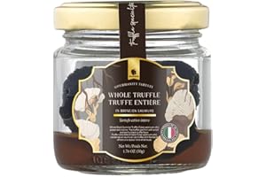 Gourmanity Tartufi Whole Black Truffles in Brine, Preserved Black Summer Truffles (Tuber aestivum Vitt.) from Italy [1.76oz J