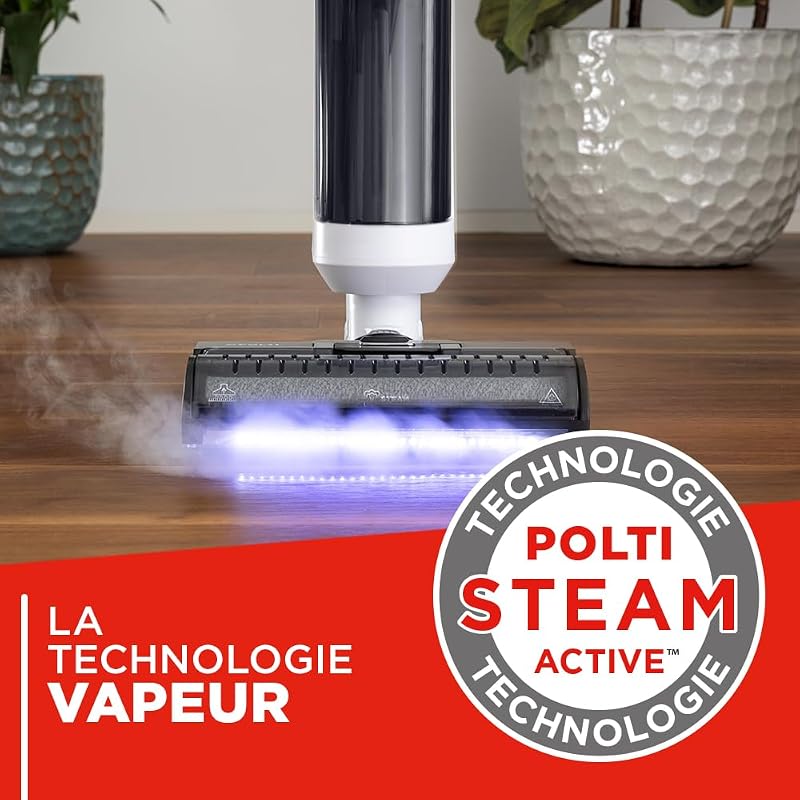 Rollysteam WD50C sans fil, nettoyeur de sol et aspirateur laveur
