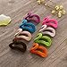 Hanger Hooks - NUOLUX Hanger Clips Mini Flocking Clothes Rack Holders-12Pcs (Random Color)