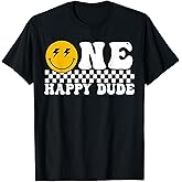 Happy Dude 1st Birthday Family Matching Theme T-Shirt