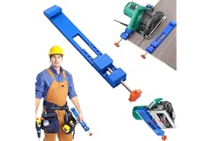 LYROYREG Adjustable Cutting Machine Base Guide, Electric Circular Saw Milling Positioning Clamp, Circular Saw Guide Precision Wood Cutting Guide,Woodworking Tools Accessories for Precision Cutting and Task﻿