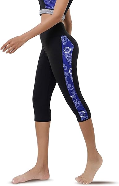 Amazon Com Ctrilady High Waist Women Neoprene Wetsuit Pants 2 5mm Uv Sun Protective Leggings Diving Snorkeling Surf Swimming Water Sports Tights Clothing