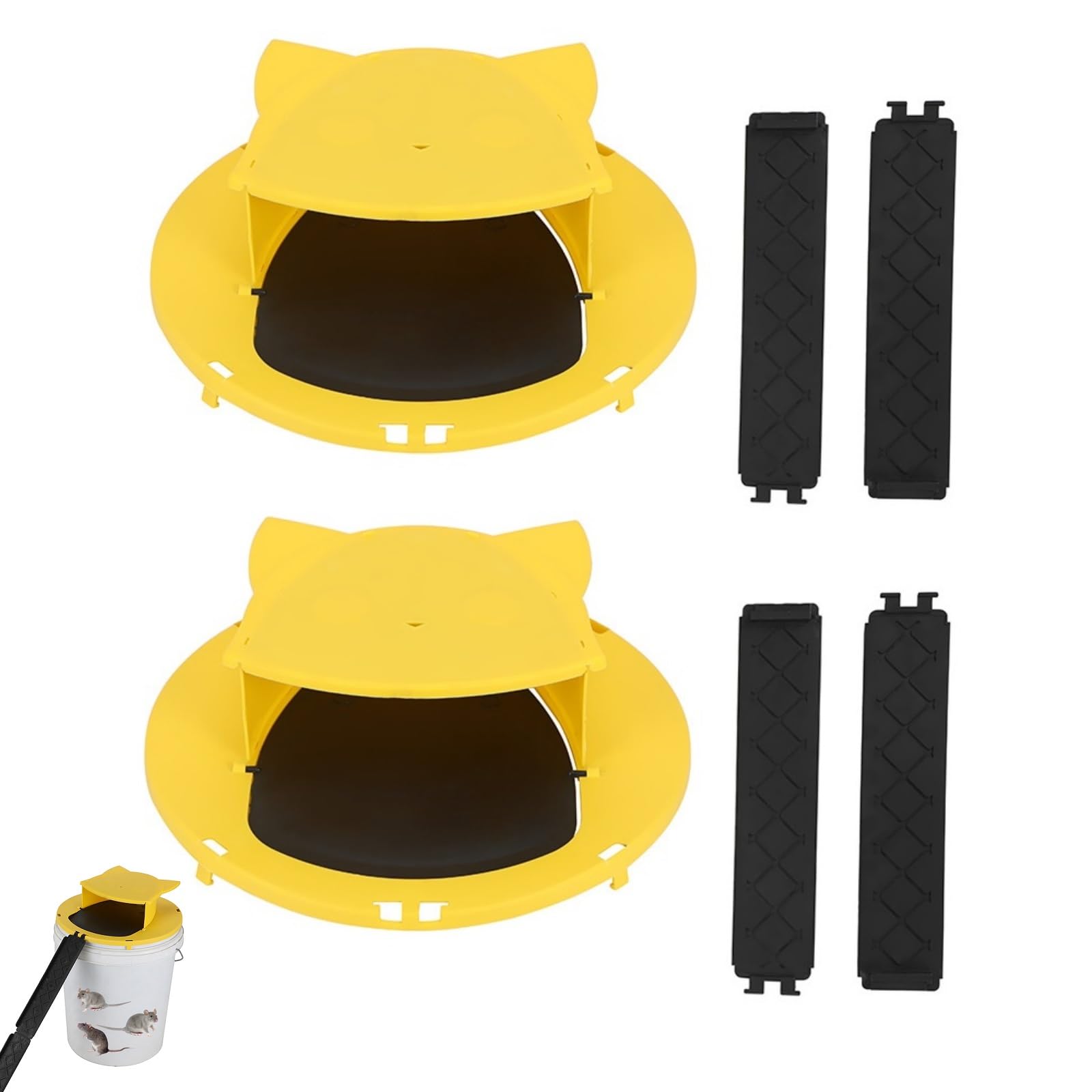 Photo 1 of ***not a 2 pack, and the one there is missing pieces.***Mouse Trap Bucket with Auto-Reset Lid,Mouse Rat Trap Bucket Lid for Humane Rodent Control,5-Gallon Bucket Compatible-2PACK-df5***not a 2 pack, and the one there is missing pieces.***
