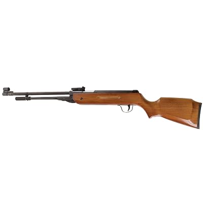 Power Air Rifle Pellet Gun .22 5.5mm Caliber Geniune Real Walnut Wood Shooting Hunting Sport Seasonal