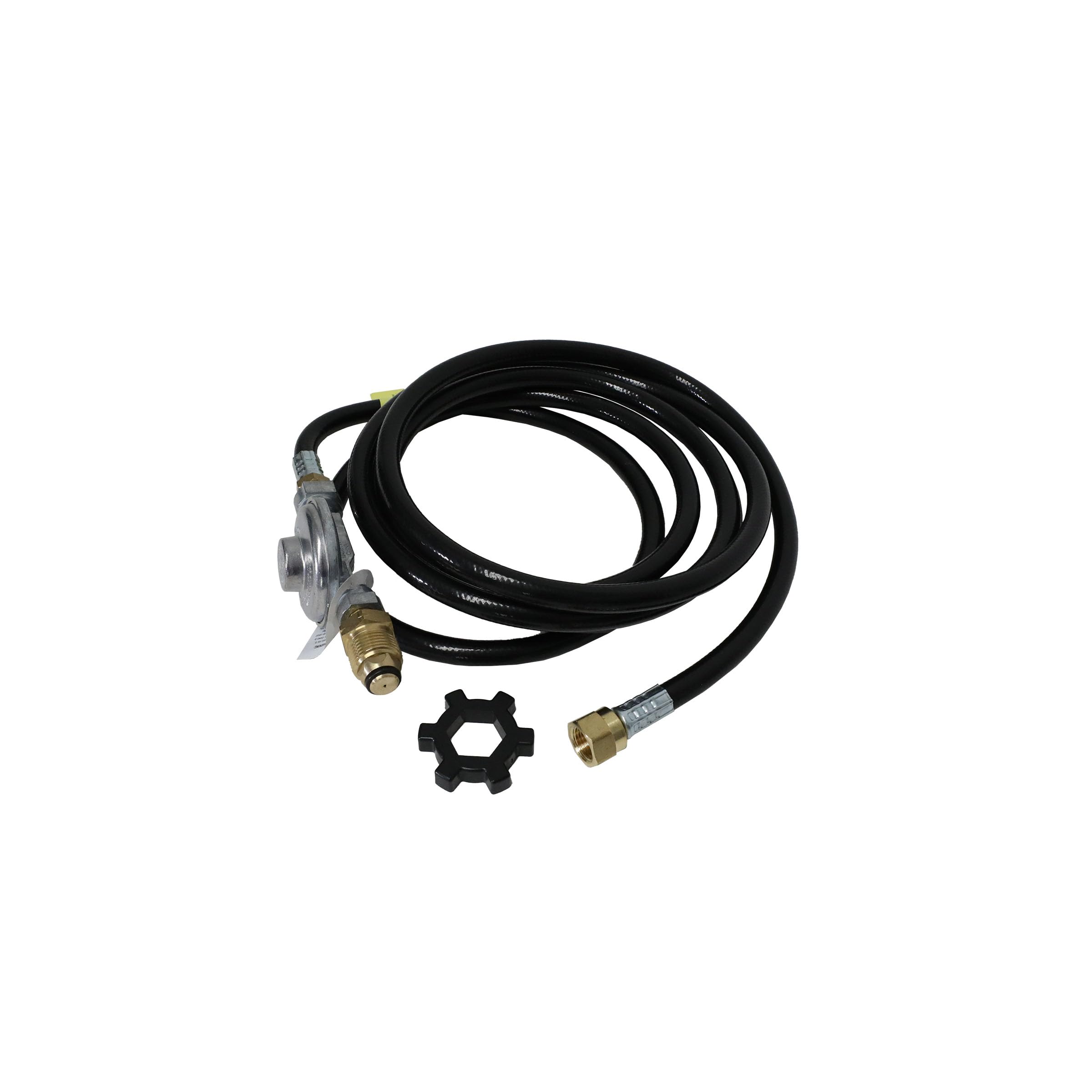 Photo 1 of Mr. Heater 12-Feet Hose/Regulator Assembly with Restricted Flow Soft Nose P.O.L.