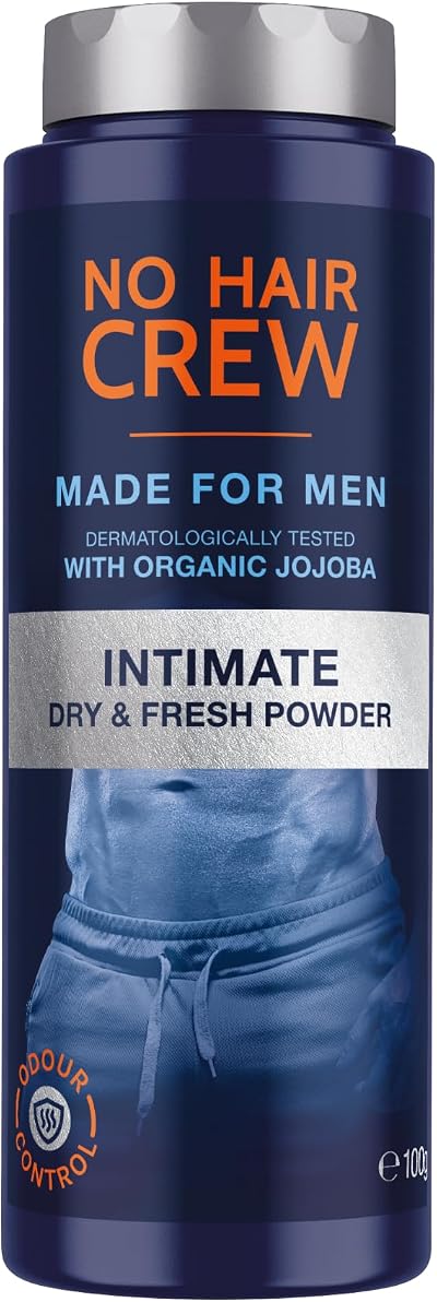 NO HAIR CREW Intimate Dry & Fresh Powder 100 g Men Talc-Free