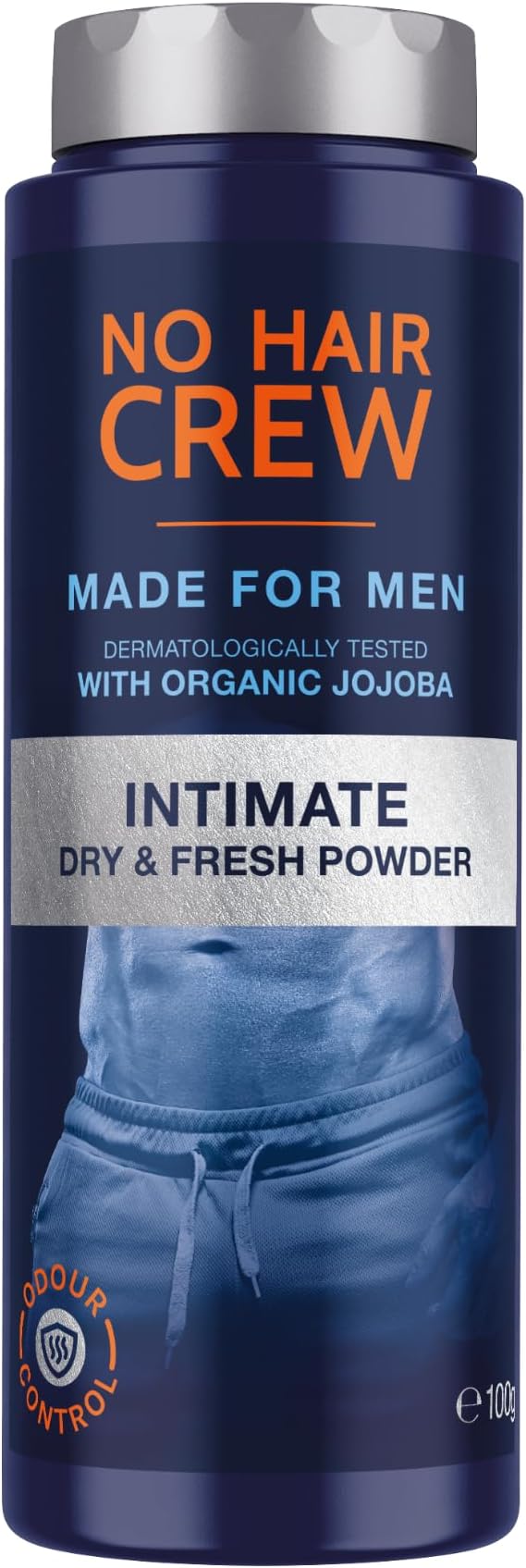 NO HAIR CREW Intimate Dry & Fresh Powder 100 g Men Talc-Free