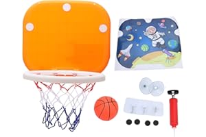 Indoor Mini Basketball Hoop Set Wall Mounted Suction Cup Kids Toy Basketball Board Net