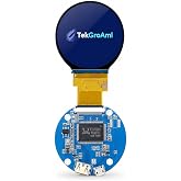 TekGroAml 2.1 inch 480x480 400 nits Round LCD Display and Mini H/D Board | for PC Sensor Panel, Flight Sim Dashboard, Smart Watch, Windows Compatible