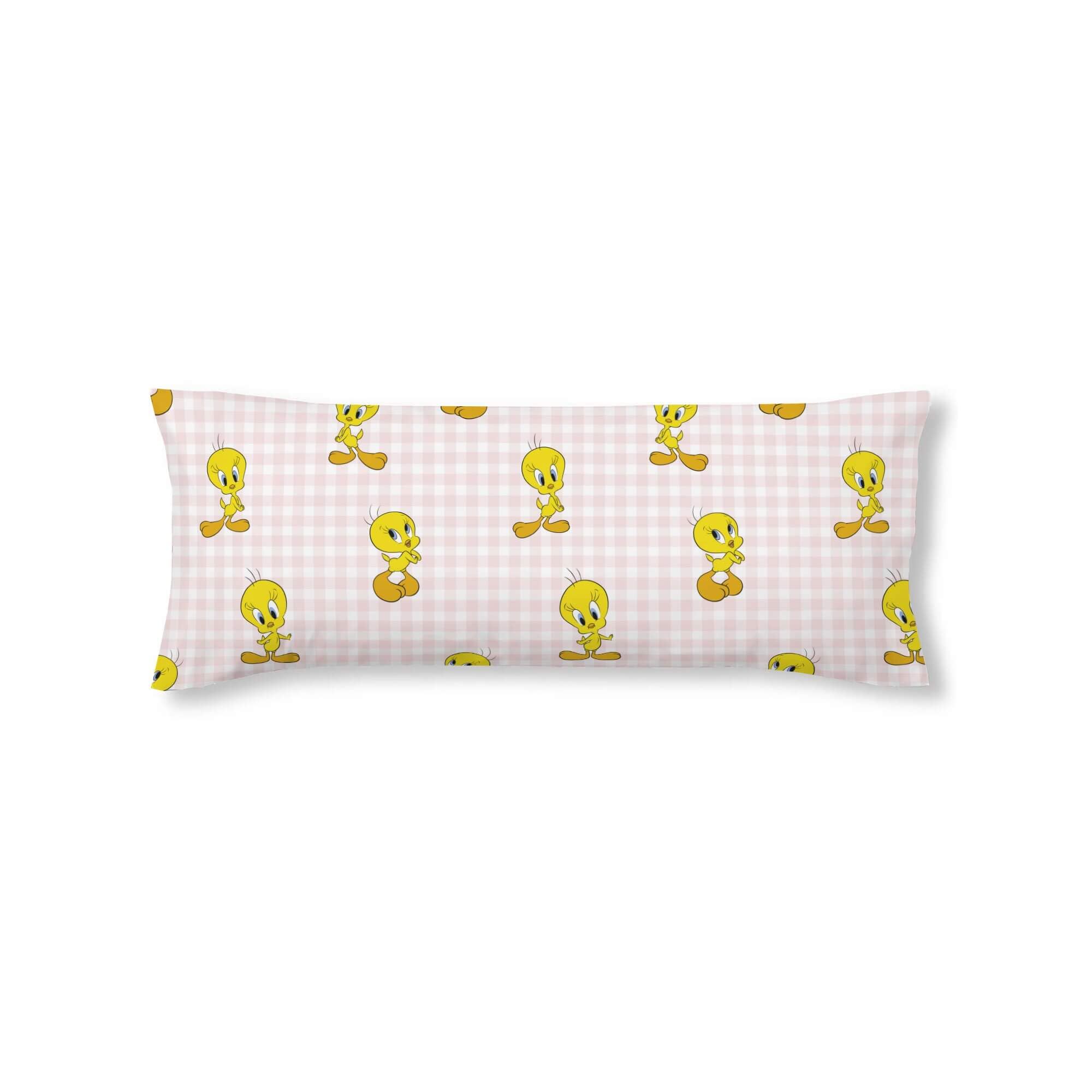 BELUM | 100% Cotton Tweety Vichy Pink Bed 90cm Soft Pillow Case, Pillow Case Various Sizes