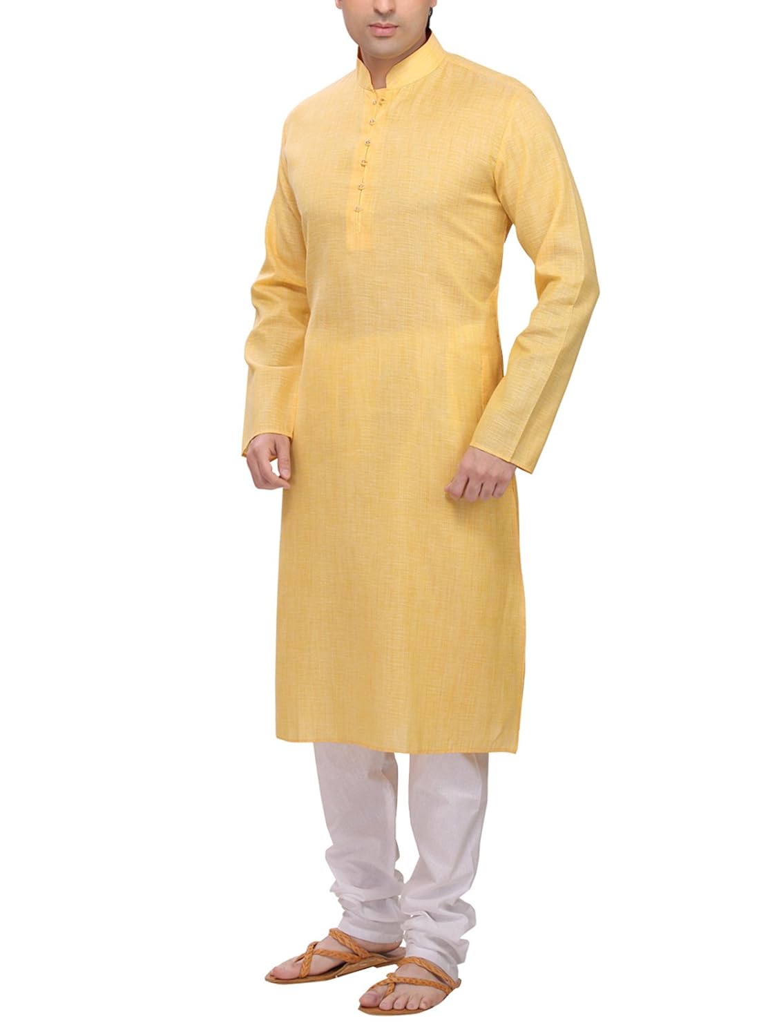 rg designers yellow kurta pyjama set