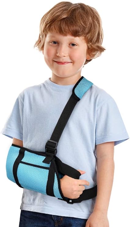 Kids Arm Sling Medische Kind Arm Sling Schouder Kind Arm Immobilizer Met Tailleband En Opbergzakken Arm Sling Voor Kinderen Gebroken Arm Elleboog Pols Ondersteuning En Verwonding Amazon Nl