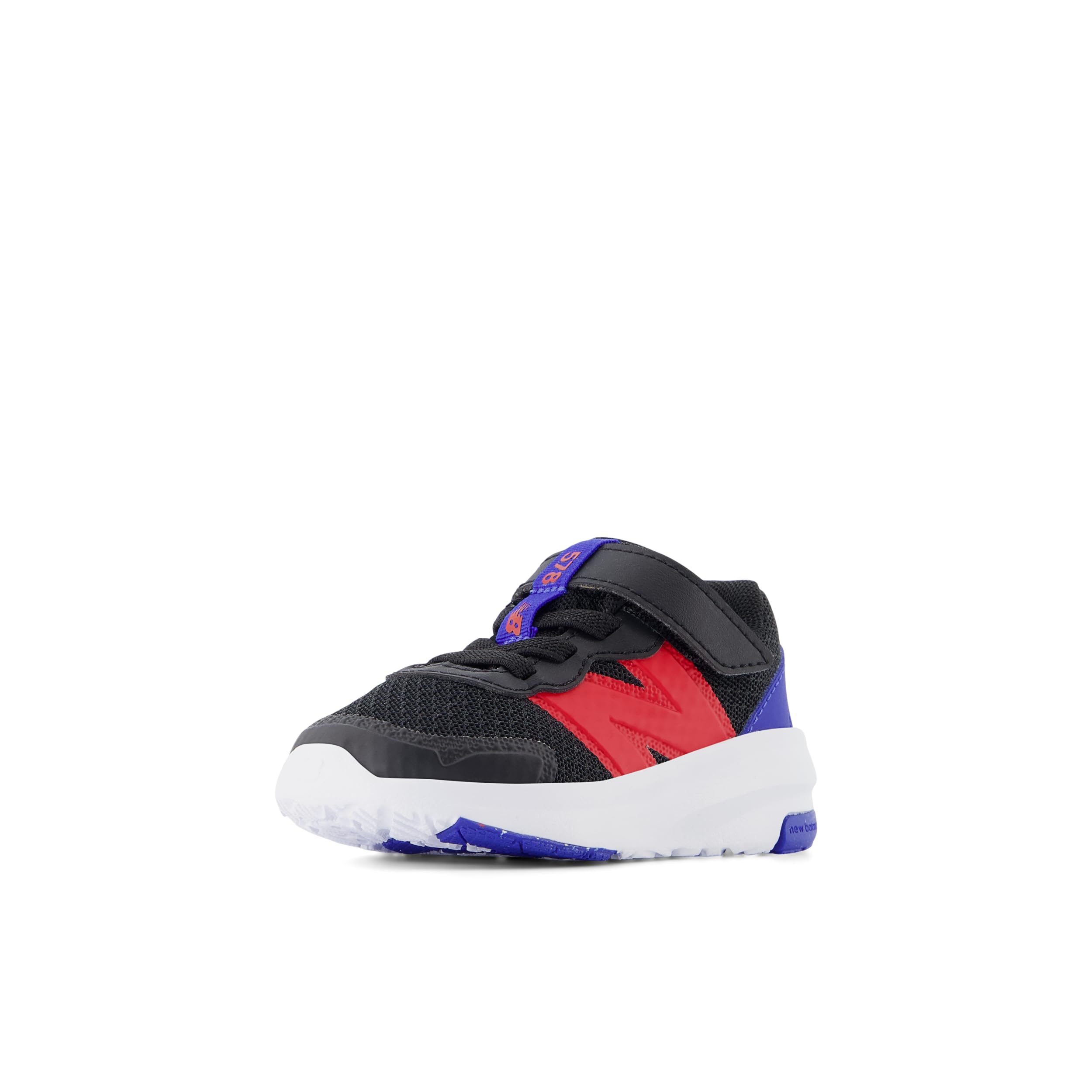 New Balance Kid’s DynaSoft 578 V1 Hook & Loop Running Shoe, Black/Team Red/Team Royal, 5 M Toddler