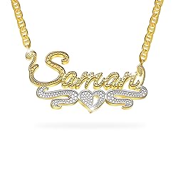 BAUMA AUTO Double Plated Name Necklace Personalized