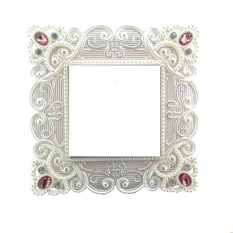 Lichi 2 Pack Rhinestone Light Switch Surround, Light Socket Surrounds, Light Switch Stickers for Home Decor - Square