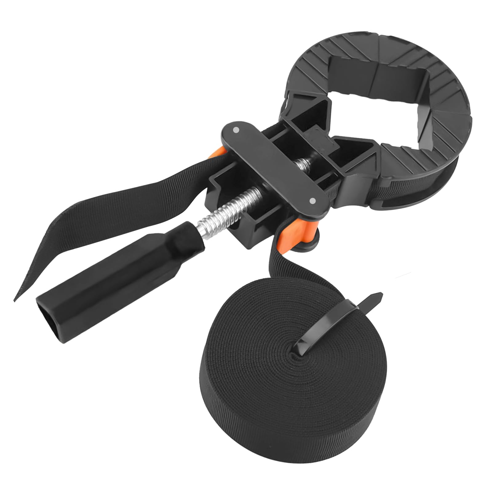 Frame Corner Clamp with 4M Adjustable Strap and 4 Corner Clamp, Picture Frame Holder Woodworking Clamps Tool, for Picture Frame Drawer