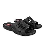 OKABASHI Men's Eurosport Slides (Black, L) | Slides