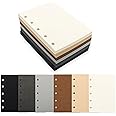 Mogoostry A8 Blank Filler Paper 6 Color Refill Paper for 5 Ring A8 Binder Planner Inserts 5 Hole Blank Note Paper Refills 300 Sheets/600 Pages Loose Leaf Paper