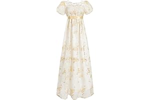 FCCAM FCCAM FCCAM Regency Dresses for Women Empire Waist Dress Victorian Ball Gown 1800s Regency Era Dress Regency Era Dress